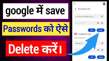 how to delete saved passwords in Google | chrome me save password kaise hataye #arvindbarman