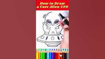 👽ALIEN 🛸UFO DRAWING #short #ytshorts #youtubeshorts #alienart
