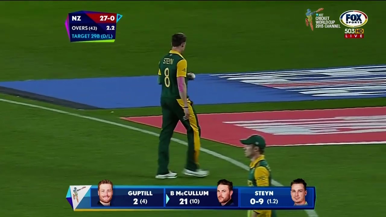 Dale steyn dangerous bowling against newzland in 2015 cwc🔥🔥