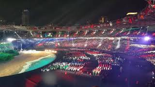 Lagu Indonesia Raya bergema di Opening Ceremony Asian Games 2018, membuat kagum negara lain