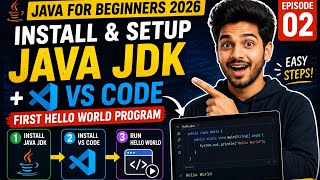 Java Installation in Tamil |Install Java JDK+VS Code +HelloWorld Program Java for Beginners 2026|Ep2