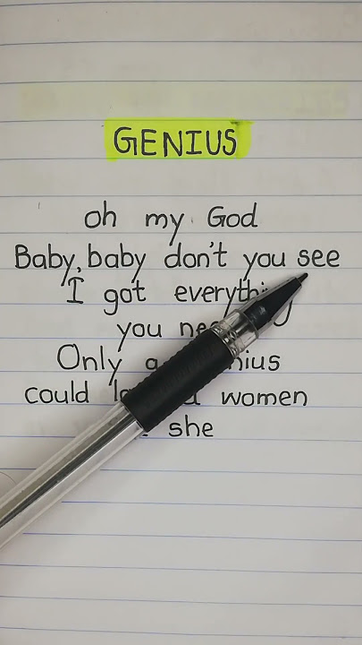 Genius by LSD Lyrics