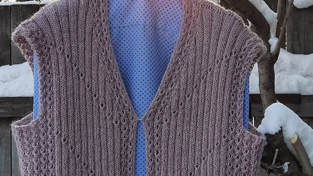 Связала жилет/безрукавка