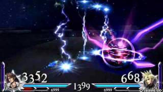 Dissidia 012 Gameplay - Squall(Me) VS Cloud