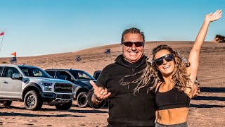 WE GOT STUCK RACING TRUCKS IN THE DESERT!
