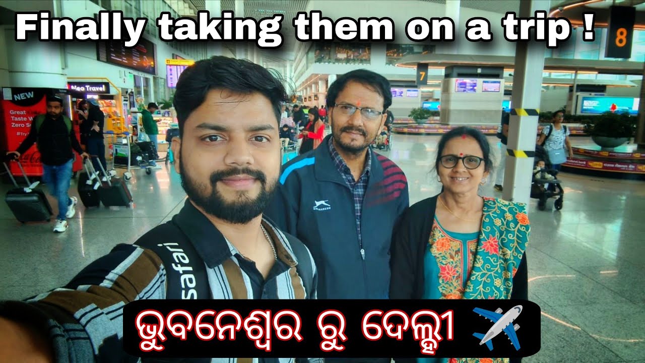 Bhubaneswar to Delhi flight journey - Odia Vlog