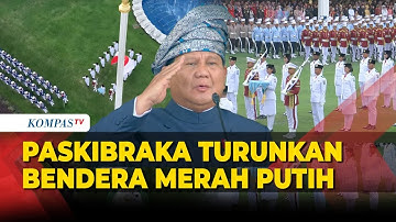 [FULL] Detik-Detik Paskibraka Turunkan Bendera Merah Putih HUT ke-80 RI di Istana Merdeka