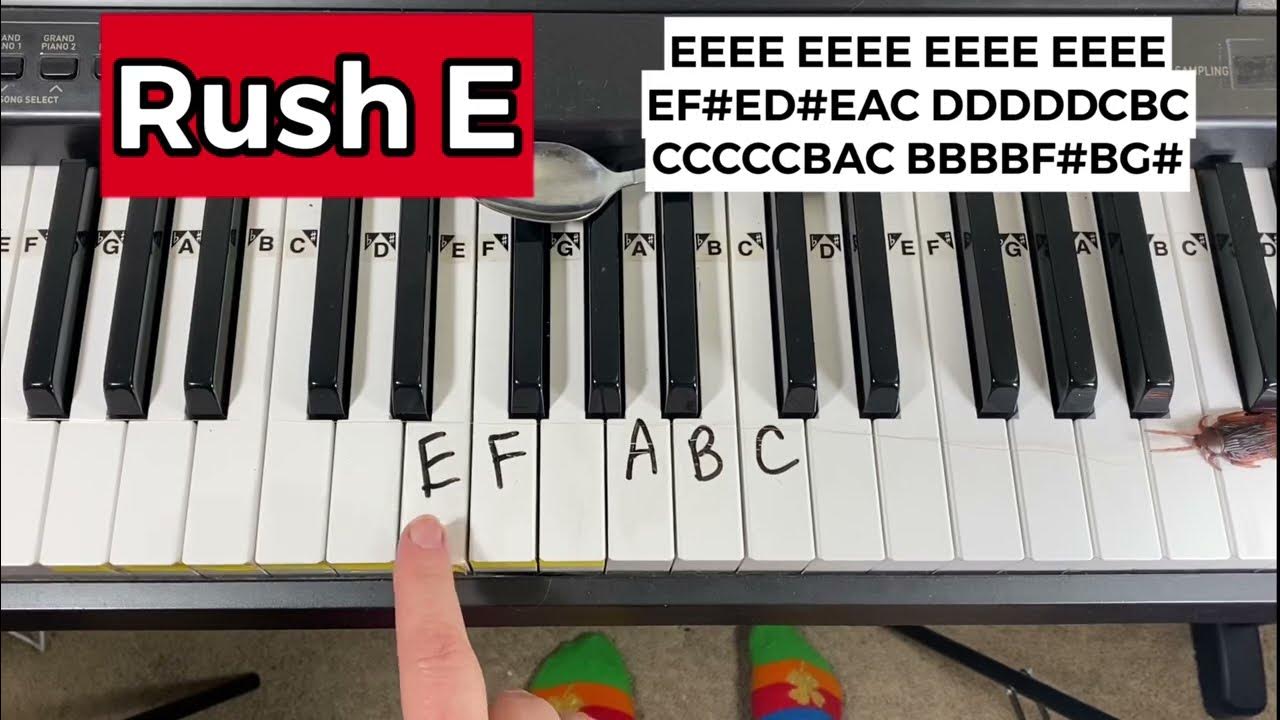 Rush roblox piano