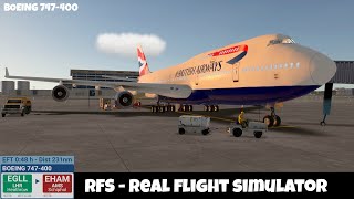 RFS - Real Flight Simulator - London(Heathrow) to Amsterdam(Schiphol) Full Flight With ATC calls