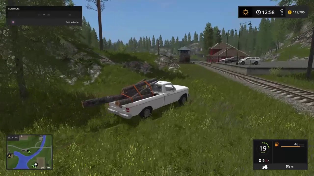 Farming Simulator 17 awesome pickup truck crashes compilation