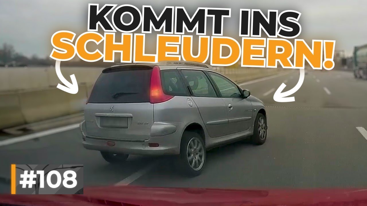 17.000€ Schaden, auf Autobahn ins Schleudern geraten und reichlich Deppen | #GERMAN #DASHCAM | #108