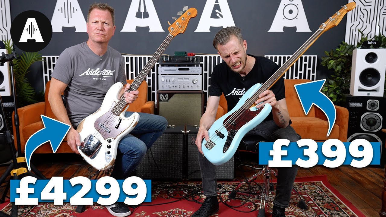  399 Vs 4299 Bass Fender Custom Shop Vs Squier Classic Vibe YouTube