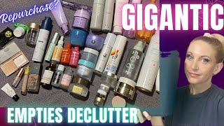 EMPTIES DECLUTTER Skincare & Makeup feat Rhode, Dieux, Summer Fridays, Copper peptides etc +my ethos