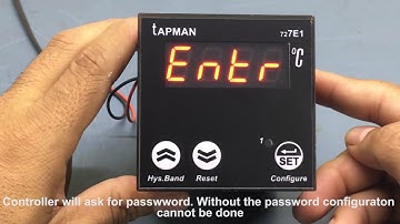 How To Configure Tapman Temperature Controller