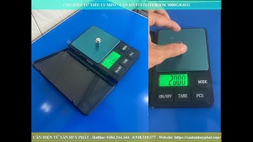 KIỂM TRA ĐỘ CHÍNH XÁC CÂN ĐIỆN TỬ TIỂU LY NOTEBOOK 1000G/0.01G