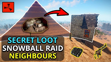 I Found SECRET LOOT In The GIANT PYRAMID, So I Could RAID MY RICH NEIGHBOURS! - RUST SOLO