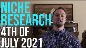 Merch By Amazon Niche Research | July 4 2021