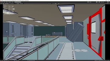 Blender Anime Manga Style VR Spaceship UPBGE Game Engine Eevee