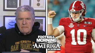 King's Mock Draft: Why Dots Connect Mac Jones To SF | Peter King | NBC Sports King's Mock Draft: Why Dots Connect Mac Jones To SF | Peter King | NBC Sports