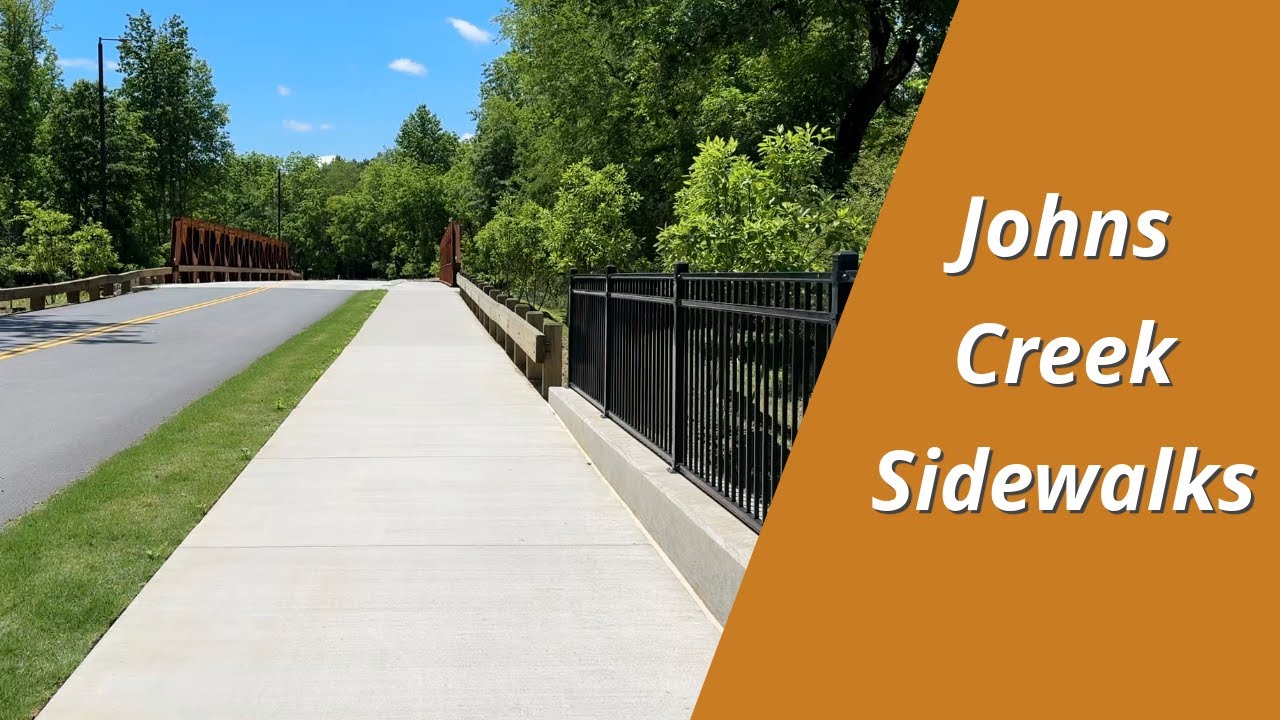 Sidewalks in Johns Creek