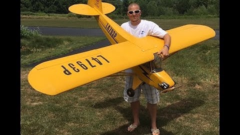 Balsa USA 1/4 Scale J3 Piper Cub Re-Maiden 30 Years Later 7/30/16