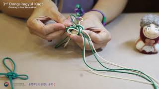 Korean Traditional Knotting: (3RD Dongsimgyul Lovers Knot)