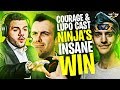 COURAGE AND LUPO CAST NINJA’S INSANE WIN! (Fortnite: Battle Royale)