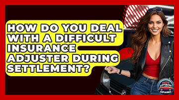 How Do You Deal With A Difficult Insurance Adjuster During Settlement? - Auto Coverage Explained
