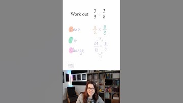Dividing Fractions | GCSE | 1-Minute Methods #GCSEMaths #MathsRevision #DividingFractions #StudyTok