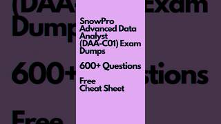 SnowPro Advanced Data Analyst DAA-C01 course #snowflake #snowpro #dataanalyst #howtopasssnowpro