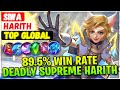 89.5% Win Rate Deadly Supreme Harith [ Top Global Harith ] SIWA - Mobile Legends Emblem And Build