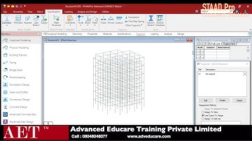 How to Assign Support using STAAD.Pro Connect Edition ?