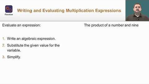 Writing and evaluating multiplication expressions
