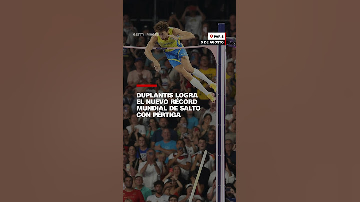 Mira cómo Duplantis logró el nuevo récord mundial de salto con pértiga en #París2024