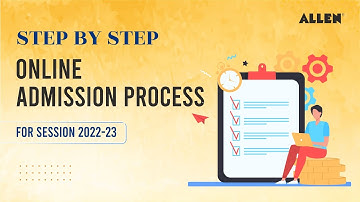 Step By Step ALLEN Online Admission Process 2022-23