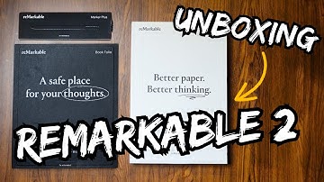 Unboxing the reMarkable 2, Marker Plus Pen & Book Folio