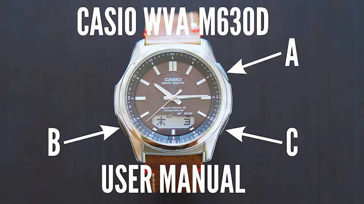 Casio Wave Ceptor WVA M630D User Manual | How To Setup Casio Wave Ceptor WVA M630D