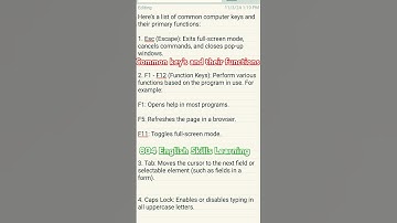 Computer keyboard function keys || computer keyboard fn key lock|| Computer keyboard and shortcut ke