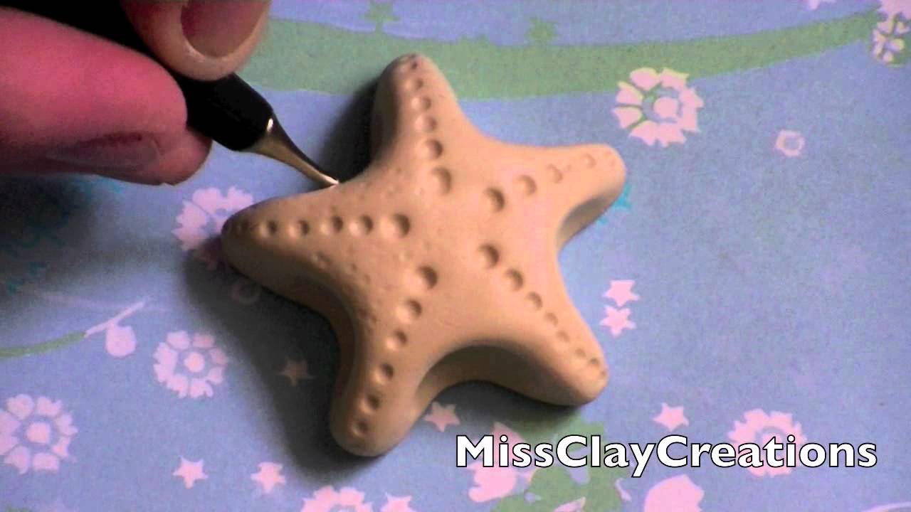 A Clay Starfish Tutorial- By MissClayCreations - YouTube