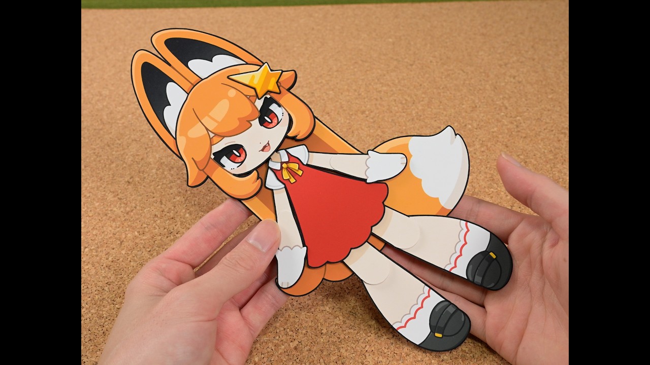 紙人形の制作キットの新作です！