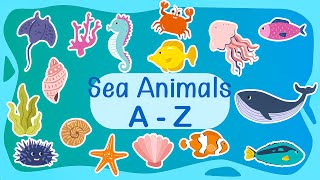 26 Amazing Sea Animals from A to Z | Fun and Educational Sea Animal Facts | ABC Sea Animals screenshot 1