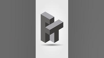 FT 3D logo Design using Gird method Tutorial #shorts #viralvideo #trending #3d