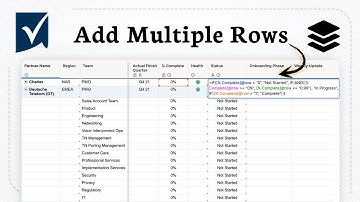 How to add multiple rows in Smartsheet  (Quick Insert Method)