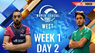 [TR] W1D2 - PMWL WEST - League Play | PUBG MOBILE World League Season Zero (2020)