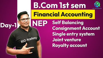 B.COM 1st sem as per NEP  | Financial Accounting | Joint Ventures| Problems