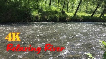 Nature Relaxation River sound 4K - Peaceful Relaxing River- Nature 4k Video UltraHD