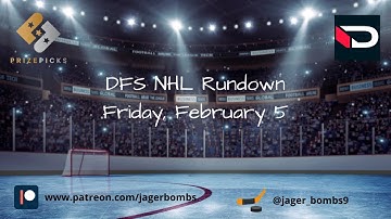 Daily Fantasy Hockey Rundown - Friday, February 5