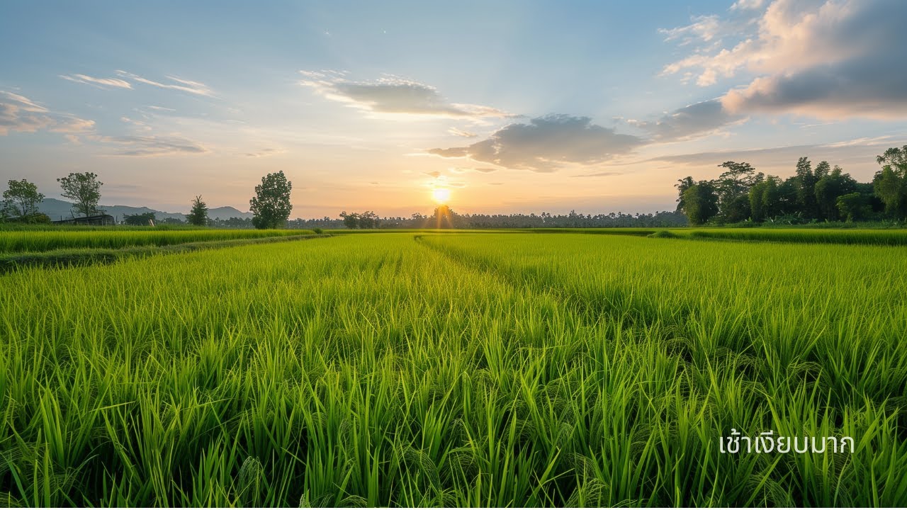 เช้าเงียบมากในทุ่งนา | เปิดไว้ให้บ้านไม่เงียบ