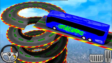 Bus Stunt Simulator Bus Games - Ramp Stunt Bus Drive - Android Gameplay