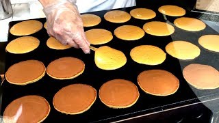 Japanese Street Food - Japanese Pancake DORAYAKI Fluffy Cake